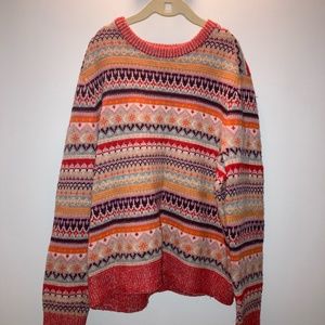Bright Fair Isle J. Crew Sweater